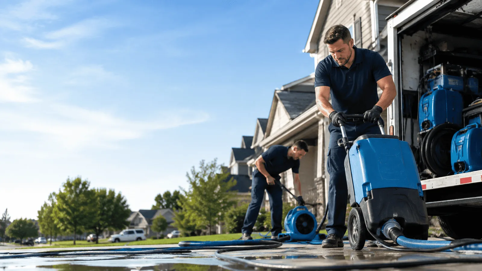 Dehumidification being performed in Rehrersburg, PA